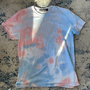 Tie dye lightening bolt t shirt